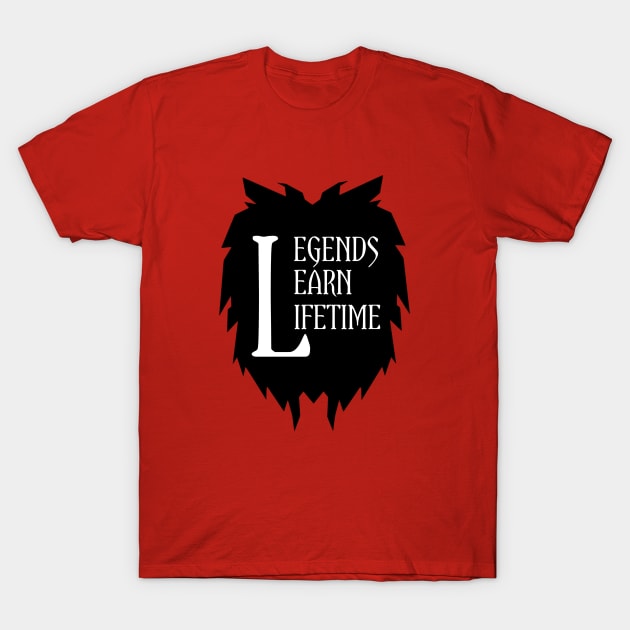 Legends Learn Lifetime T-Shirt by Curator Nation